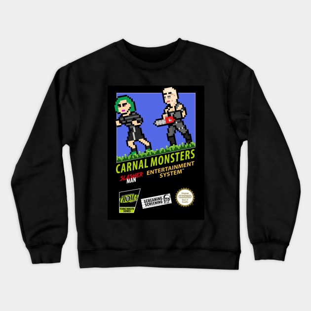 Carnal Monsters Slasher Man design #2 T-Shirt Crewneck Sweatshirt by WithoutYourHead